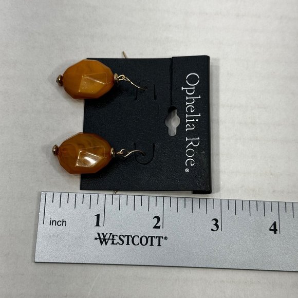 Ophelia Roe Women's Dangly Single Geometric Shaped Acrylic Wire Hook Earrings - Picture 6 of 6